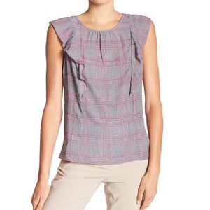 Joe Fresh🦎Ruffle Trim Sleeveless Blouse🌵